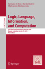 Buchcover Logic, Language, Information, and Computation