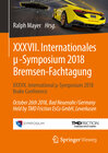 Buchcover XXXVII. Internationales μ-Symposium 2018 Bremsen-Fachtagung