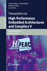 Buchcover Transactions on High-Performance Embedded Architectures and Compilers V