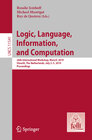 Buchcover Logic, Language, Information, and Computation