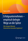 Buchcover Erfolgsunternehmen – empirisch belegte Wege an die Spitze