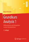 Buchcover Grundkurs Analysis 1