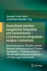 Buchcover Deutschland zwischen europäischer Integration und Souveränismus – La Germania tra integrazione europea e sovranismo