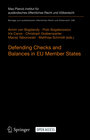 Buchcover Defending Checks and Balances in EU Member States