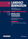 Buchcover Molecular Constants Mostly from Microwave, Molecular Beam, and Sub-Doppler Laser Spectroscopy