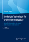 Buchcover Blockchain-Technologie für Unternehmensprozesse