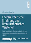 Buchcover Literarästhetische Erfahrung und literarästhetisches Verstehen