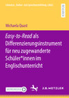 Buchcover Easy-to-Read als Differenzierungsinstrument für neu zugewanderte Schüler*innen im Englischunterricht