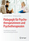 Buchcover Pädagogik für Psychotherapeutinnen und Psychotherapeuten