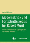 Buchcover Modernekritik und Fortschrittsskepsis bei Robert Musil