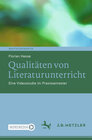 Buchcover Qualitäten von Literaturunterricht