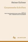 Buchcover Heiner Eichner: Gesammelte Schriften