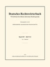 Buchcover Deutsches Rechtswörterbuch