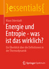 Buchcover Energie und Entropie - was ist das wirklich?