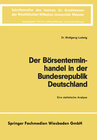 Buchcover Der Börsenterminhandel in der Bundesrepublik Deutschland