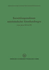 Buchcover Entwicklungstendenzen mittelständischer Einzelhandlungen in den Jahren 1951 bis 1959