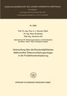 Buchcover Untersuchung über die Einsatzmöglichkeiten elektronischer Datenverarbeitungsanlagen in der Produktionsterminplanung