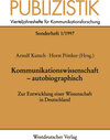 Buchcover Kommunikationswissenschaft — autobiographisch