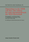 Buchcover Opposition in der DDR von den 70er Jahren bis zum Zusammenbruch der SED-Herrschaft