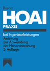 Buchcover HOAI-Praxis bei Ingenieurleistungen