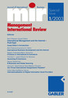 Buchcover mir: Management International Review