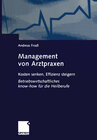 Buchcover Management von Arztpraxen