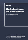 Buchcover Dividenden, Steuern und Steuerreformen