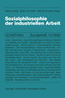 Buchcover Sozialphilosophie der industriellen Arbeit