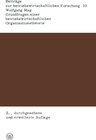 Buchcover Grundfragen einer betriebswirtschaftlichen Organisationstheorie