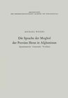 Buchcover Die Sprache der Moghol der Provinz Herat in Afghanistan