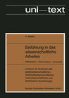 Buchcover Einführung in das wissenschaftliche Arbeiten