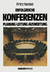 Buchcover Erfolgreiche Konferenzen