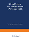 Buchcover Grundfragen der betrieblichen Personalpolitik