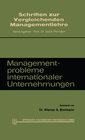 Buchcover Managementprobleme internationaler Unternehmungen