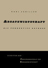 Buchcover Absatzwirtschaft als produktive Aufgabe