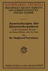Buchcover Anwendungen der Quantenhypothese in der kinetischen Theorie der festen Köper und der Gase