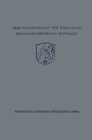 Buchcover Festschrift der Arbeitsgemeinschaft für Forschung des Landes Nordrhein-Westfalen zu Ehren des Herrn Ministerpräsidenten 
