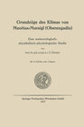 Buchcover Grundzüge des Klimas von Muottas-Muraigl (Oberengadin)
