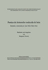 Buchcover Poetica de Aristoteles traducida de latin