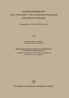 Buchcover Untersuchung der Verzugsvorgänge an den Streckwerken verschiedener Spinnereimaschinen