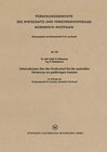 Buchcover Untersuchungen über den Druckverlauf bei der explosiblen Zersetzung von gasförmigem Azetylen