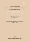 Buchcover Thermochemische Untersuchungen im System SiO2 und Na2O — SiO2