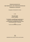 Buchcover I. Die Reduktion sauerstoffhaltiger Eisenschmelzen im Hochvakuum mit Wasserstoff und Kohlenstoff. II. Einfluß geringer S