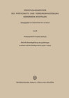 Buchcover Über die Zustandsgleichung des gasförmigen Acetylens und das Gleichgewicht Acetylen-Aceton