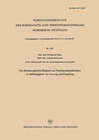 Buchcover Die Masseungleichmäßigkeit von Flachsstreckenbändern in Abhängigkeit von Verzug und Dopplung
