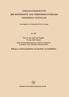 Buchcover Beitrag zur thermoelastischen Formbarkeit von Polyäthylen