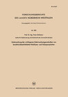 Buchcover Untersuchung der wichtigeren Gebrauchseigenschaften von kunstharzbeschichteten Holzfaser- und Holzspanplatten