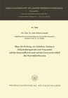 Buchcover Über die Wirkung von Halothan, Fentanyl, Dehydrobenzperidol und Propanidid auf den Sauerstoffverbrauch und den Coronardu