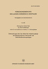 Buchcover Untersuchungen über den Ablauf der Arbeitsvorgänge bei Schlagmaschinen in Baumwoll- und Zellwollaufbereitungsanlagen