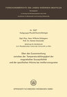 Buchcover Über den Zusammenhang zwischen der Temperaturabhängigkeit der magnetischen Suszeptibilität und der spezifischen Wärme be